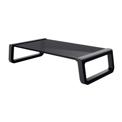 Trust monta glass monitor stand blk
