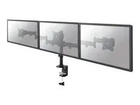 Montážní sada - plný pohyb - pro 3 LCD displeje - černá - velikost obrazovky: 10"-27" - upevnění svorkou, průchodka, upevnitelné na stůl