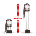 Vánoční dekorace FAMILY 58329 Skandinávský trpaslík 44-90cm