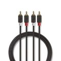 Kabel 2x Cinch konektor/2x Cinch konektor 5m NEDIS CABW24200AT50