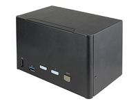 Keyboard/Video/Mouse Switch - Přepínač KVM / audio - 2 x KVM / zvuk - desktop - kompatibilní s TAA