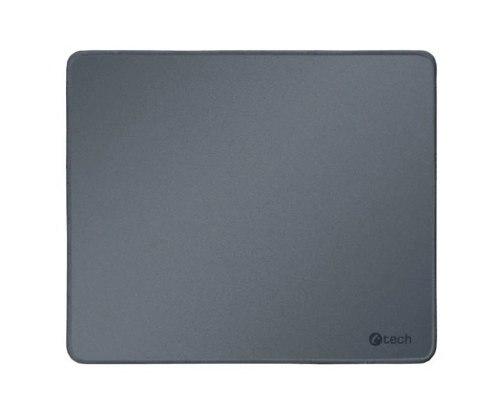 Podložka pod myš C-TECH MP-01, sivá, 320x270x4mm, obšité okraje