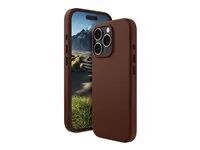 Zadní kryt pro mobilní telefon - kompatibilita s MagSafe - kůže full-grain - dark tan - pro Apple iPhone 16 Pro