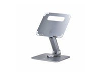 Startech - Stojánek na notebook - otocení 360°, teleskopická výšková úprava - desktop - stríbrná