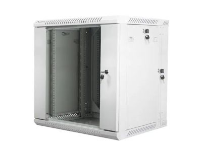 Lanberg racková skříň 19" dvoudílná nástěnná 12u/600x600 (flat pack) šedá