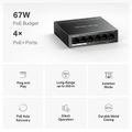 MERCUSYS MS106P, 6-Port 100 Mbps Desktop Switch