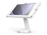 Montážní sada (kryt, stojan) - pro tablet - uzamykatelný - kovový rám - bílá - velikost obrazovky: 11" - na stůl, montáž na stěnu - pro Samsung Galaxy Tab A9+