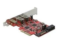 USB adaptér - PCIe 3.0 x4 - USB 3.2 Gen 2 x 3 + USB 3.0 (interní) x 1