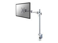 Montážní sada - plný pohyb - pro Displej LCD - stříbrná - velikost obrazovky: 10"-30" - upevnění svorkou, upevnitelné na stůl