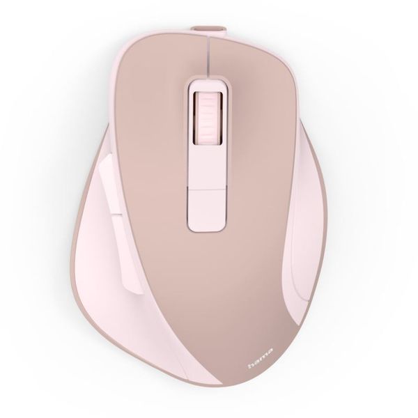 HAMA WM-500, Ergonomická bezdrátová myš, růžová