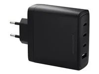 Síťový adaptér - 140 Watt - 4 výstupní konektory (3 x USB-C, USB) - černá