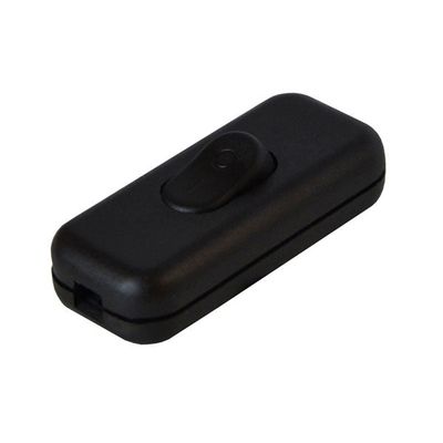 Spínač mezišňůrový 250V/2,5A černý HADEX
