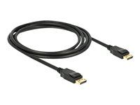 Kabel DisplayPort - DisplayPort (M) do DisplayPort (M) - 2 m - opatřený západkou - černá