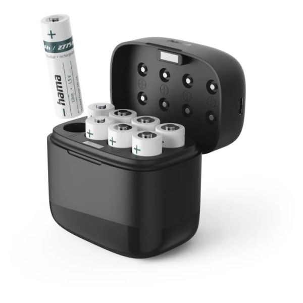 HAMA Batérie nabíjateľné AA, USB-C, BOX, 8ks