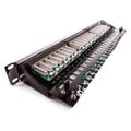 Patch panel 24port cat.5e STP black 606029
