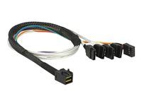 Interní kabel SAS - SAS 6Gbit/s - 4 x Mini SAS HD (SFF-8643) do SATA, postranní - 50 cm