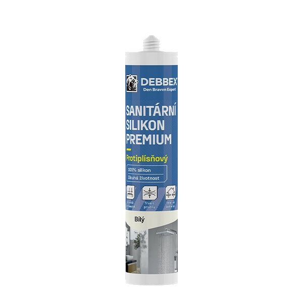 Silikon sanitární DEBBEX PREMIUM bílý 280 ml