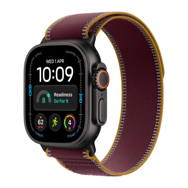 WATCH Ultra 4 49 Black TC/Burg.Trail Loop-M/L / SK