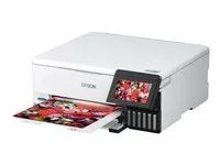 Multifunkční tiskárna - barva - tryskový - plnitelný - A4/Letter (média) - až 16 stran/min. (tisk) - USB, LAN, Wi-Fi(ac), hostitel USB - bílá