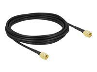Kabel antény - SMA zástrčka do SMA zástrčka - 5 m - koaxiál - černá