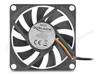 Axial Fan 12 V DC 70 x 70 x 10 mm black