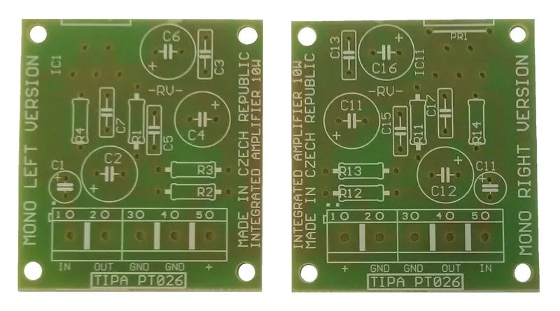 Deska plošných spojů TIPA PT026S Integrovaný zesilovač 2x10W