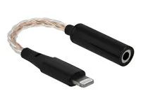Adaptér Lightning/jack sluchátek - Lightning s piny (male) do mini-phone stereo 3.5 mm se zdířkami (female) - 10.5 cm