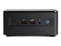 Barebone - mini PC 1 x Core i5 1250P / až 4.4 GHz - RAM 0 GB - grafika Intel Iris Xe Graphics - Gigabit Ethernet, 2.5 Gigabit Ethernet, Bluetooth 5.2, IEEE 802.11ax (Wi-Fi 6E) - černá