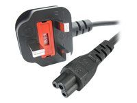 Power Brick Cord - Elektrický kabel - IEC 60320 C5 do BS 1363 (M) - AC 250 V - 2 m - lisovaný - černá - Velká Británie
