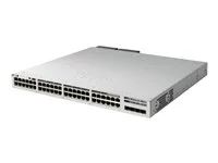 Network Essentials - přepínač - L3 - řízený - 48 x 10/100/1000 (PoE+) + 4 x 10 Gigabit SFP+ (uplink) - Lze montovat do rozvaděče - PoE+ (890 W) - s 1 rok Network Essentials