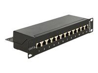10  Patch Panel 12 Port Cat.6A black