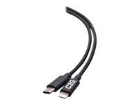 Black - Kabel Lightning - USB-C s piny (male) do Lightning s piny (male) - 1.83 m - černá - napájení USB (20 W), up to 480 Mbps