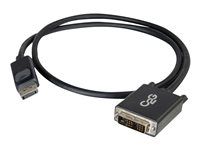 DP to DVI - Black - Kabel DisplayPort - DisplayPort (M) do DVI-D (M) - 2 m - černá