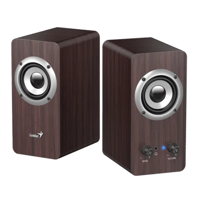 GENIUS SP-HF400 reproduktory, tmavé dřevo