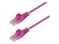 25cm Pink Slim CAT6 Ethernet Cable - N6PAT25CMPKS
