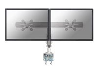 Montážní sada - plný pohyb - pro Displej LCD - stříbrná - velikost obrazovky: 10"-24" - upevnění svorkou, upevnitelné na stůl