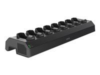 Dobíjecí a synchronizační stanice - 120 Watt - 8 výstupní konektory (konektor kamery na tělo) - černá NCS S 9000-N - Evropa - pro AXIS W101, W101 Body Worn Camera, W102, W102 Body Worn Camera, W120, W800