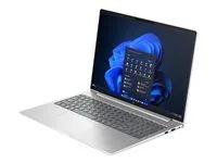 AI PC - design se závěsem 177 stupňů - Intel Core Ultra 7 - 255U / až 5.2 GHz - Win 11 Pro - Intel Graphics - 32 GB RAM - 512 GB SSD NVMe - 16" IPS 1920 x 1200 - Gigabit Ethernet - Wi-Fi 7, Bluetooth - stříbrný hliník - kbd: česká/slovenská - s HP 3 roky podpora hardwaru na místě pro notebooky