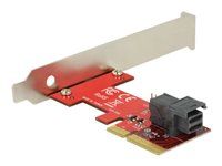 Řadič úložiště - 2.5" - M.2 Card - nízký profil - PCIe 3.0 x4
