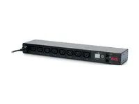 Pásek na rozvod silnoproudu - AC 200/208/230 V - 2300 VA - Ethernet - vstup: IEC 60320 C14 - výstupní konektory: 8 (power IEC 60320 C13) - 1U - 19" - 1.9 m kabel - černá - pro P/N: AR4017A, SRT5KRMXLT-A, SRT6KRMXLT-A, SRT8KRMXLT-A, SRTL2K2RM1UWC, SRTL2K2RM1UWNC