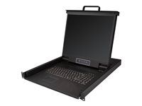 LCD KVM Concole Drawer (RKCONS1901) - KVM konzole - USB - 19" - připevnitelný na regál - 1280 x 1024 - 250 cd/m² - 1000:1 - VGA - černá - 1U