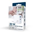 GEMBIRD TA-UC-PDQC30L-W-01, Nabíječka, USB/USB-C
