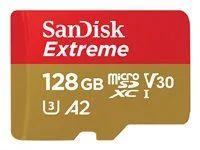 Paměťová karta flash (adaptér microSDXC na SD zahrnuto) - 128 GB - A2 / Video Class V30 / UHS-I U3 / Class10 - microSDXC UHS-I