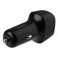 DELTACO USBC-CAR120, Autonabíječka 1x USB-C/USB-A