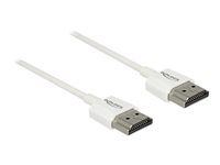 Kabel HDMI s ethernetem - HDMI s piny (male) do HDMI s piny (male) - 2 m - trojnásobně stíněný - bílá - podporuje 4K