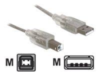 Kabel USB - USB (M) do USB typ B (M) - 0.5 m