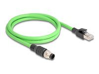 M12 Cable A-coded 8 pin male to RJ45 mal