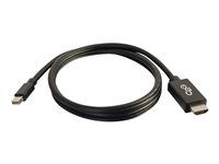 Mini DP to HDMI Adapter Cable - M/M - Video adaptér - kompatibilní s TAA - Mini DisplayPort s piny (male) do HDMI s piny (male) - 1.83 m - černá