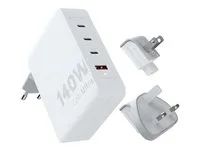 Síťový adaptér - kabel, GaN - AC 100-240 V - 140 Watt - výstupní konektory: 4