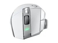 Myš - optický - 8 tlačítka - bezdrátový - 2.4 GHz - přijímač USB Logitech LIGHTSPEED - bílá